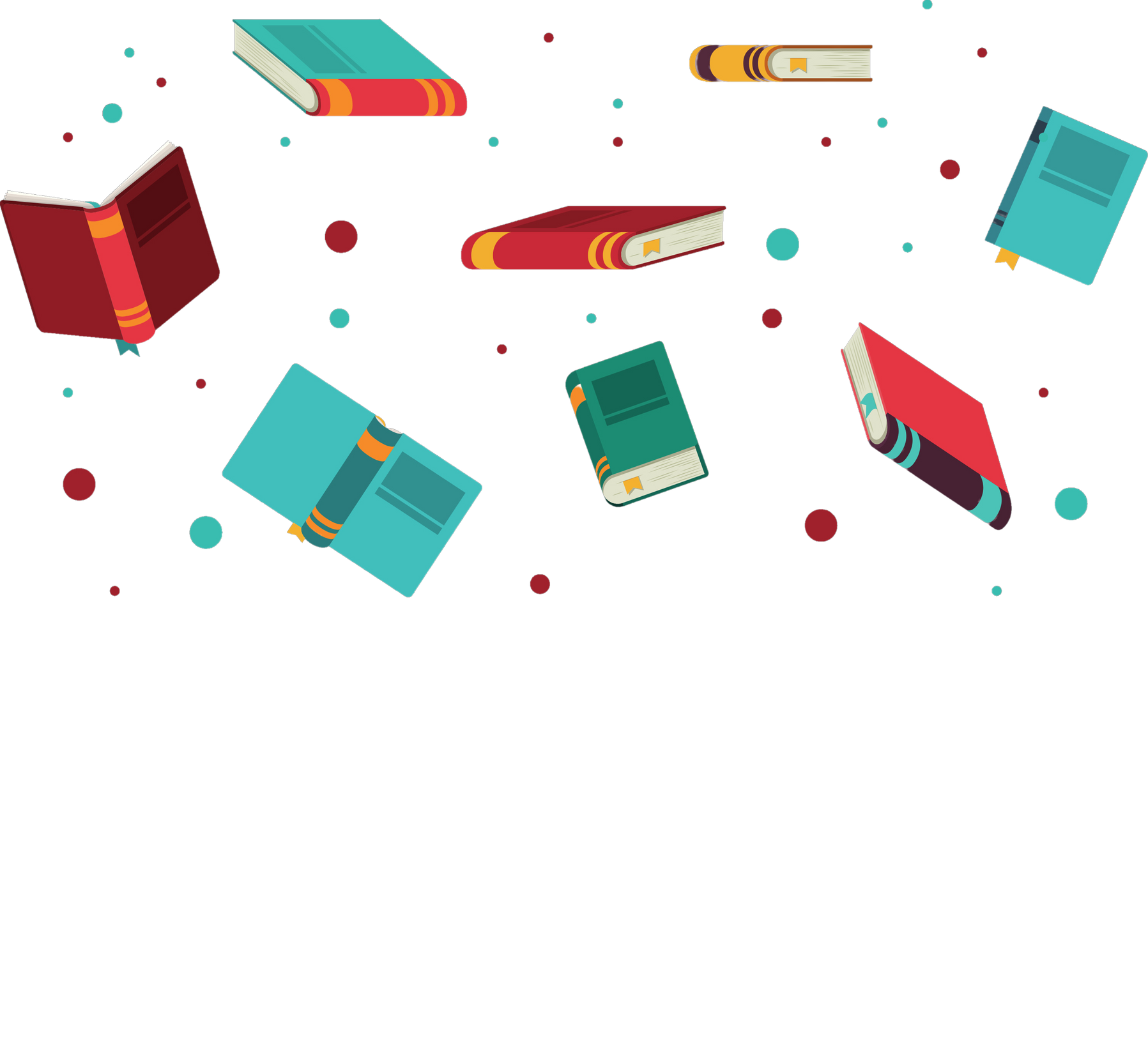 Books Seamless Pattern Illustration